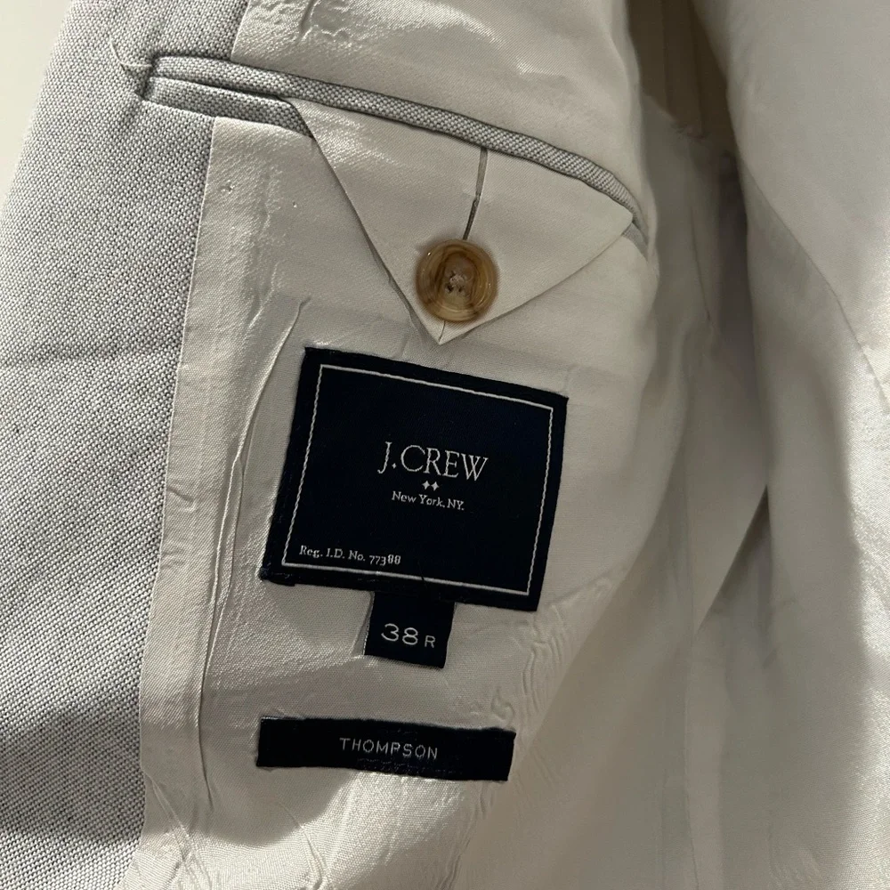 J Crew Cotton Thompson Knit Blazer